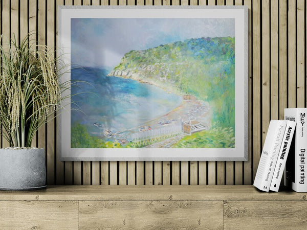 Lyme Regis Bay 2026 Oil Painting by Lesley Blackburn