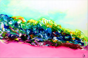 Summer Dance – Original Colorful Abstract Painting by Edelgard Schroer