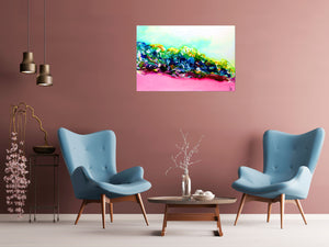 Summer Dance – Original Colorful Abstract Painting by Edelgard Schroer