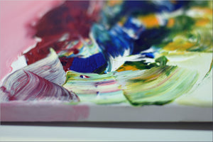 Summer Dance – Original Colorful Abstract Painting by Edelgard Schroer