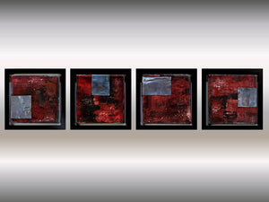 Metallic Echoes – Original Acrylic Painting by Edelgard Schroer