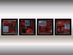 Metallic Echoes – Original Acrylic Painting by Edelgard Schroer