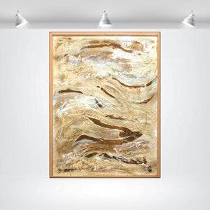 Golden Waves – Original Abstract Painting by Edelgard Schroer