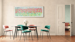 Red Tulip Meadow — Original Painting by Lesley Blackburn