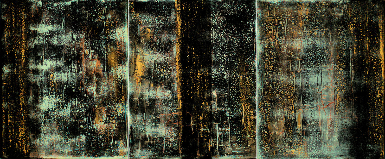 Goldies 2026 – Original Acrylic Triptych by Edelgard Schroer