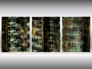 Goldies 2026 – Original Acrylic Triptych by Edelgard Schroer