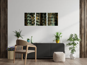 Goldies 2026 – Original Acrylic Triptych by Edelgard Schroer