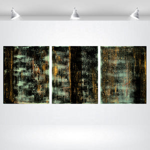 Goldies 2026 – Original Acrylic Triptych by Edelgard Schroer