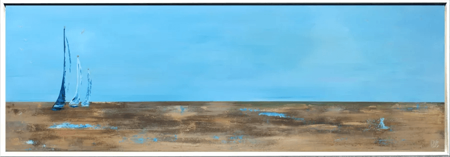 Sailing Silence – Original Acrylic Painting by Edelgard Schroer