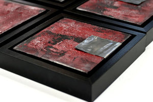 Metallic Echoes – Original Acrylic Painting by Edelgard Schroer