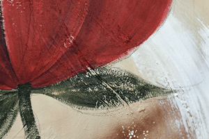 Abstract Roses – Original Floral Painting by Edelgard Schroer