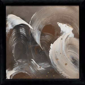 Wilderness – Original Abstract Triptych in Brown and Gold by Edelgard Schroer