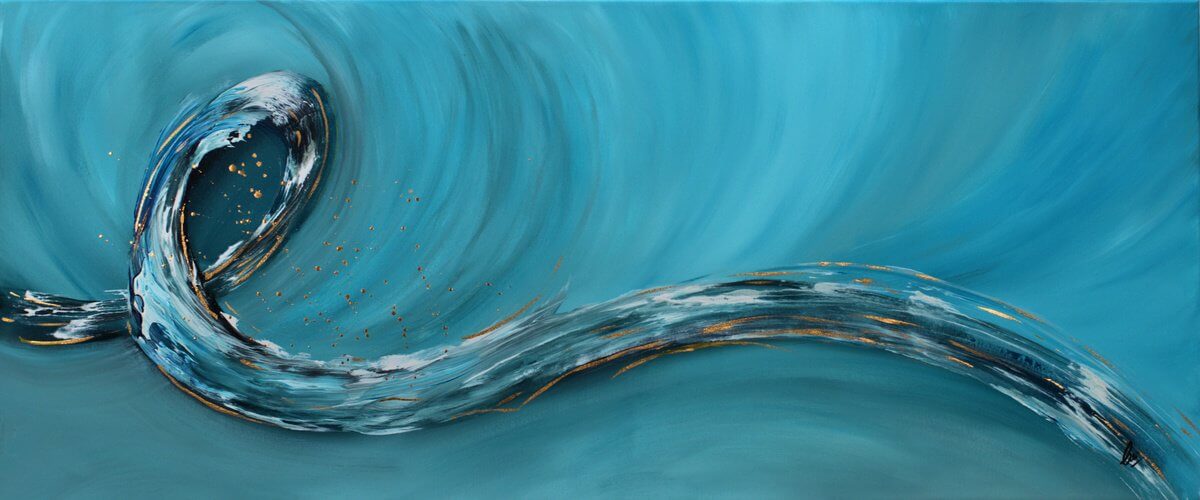 Ocean Loop – Original Acrylic Painting by Edelgard Schroer