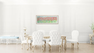 Red Tulip Meadow — Original Painting by Lesley Blackburn