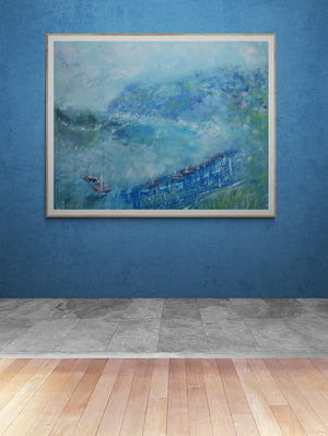 Surfers Cove | Original Oil Painting by Lesley Blackburn