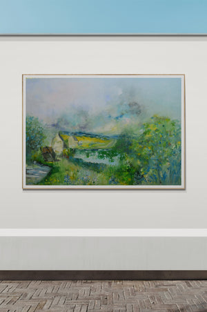The White Houses of Brittany – Original Oil Painting by Lesley Blackburn