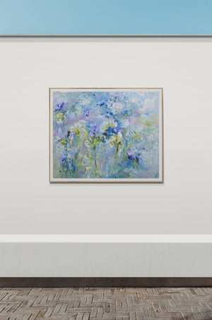 Violet Lily – Original Oil Painting by Lesley Blackburn