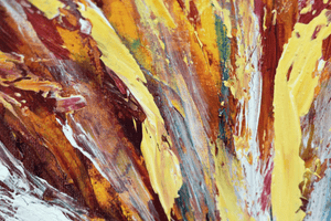 Flame Bloom II – Original Acrylic Painting by Edelgard Schroer