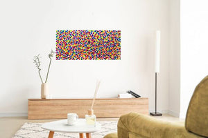 Dancing Pixels – Original Abstract Painting by Edelgard Schroer