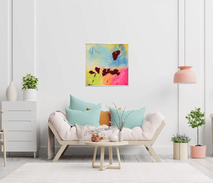Scarlet Breeze – Original Abstract Painting by Edelgard Schroer
