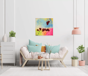 Scarlet Breeze – Original Abstract Painting by Edelgard Schroer