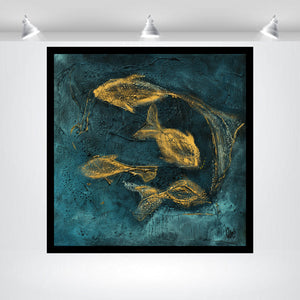 Golden Drift – Original Acrylic Painting by Edelgard Schroer