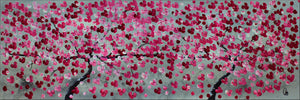 Friendship – Original Cherry Blossom Painting by Edelgard Schroer