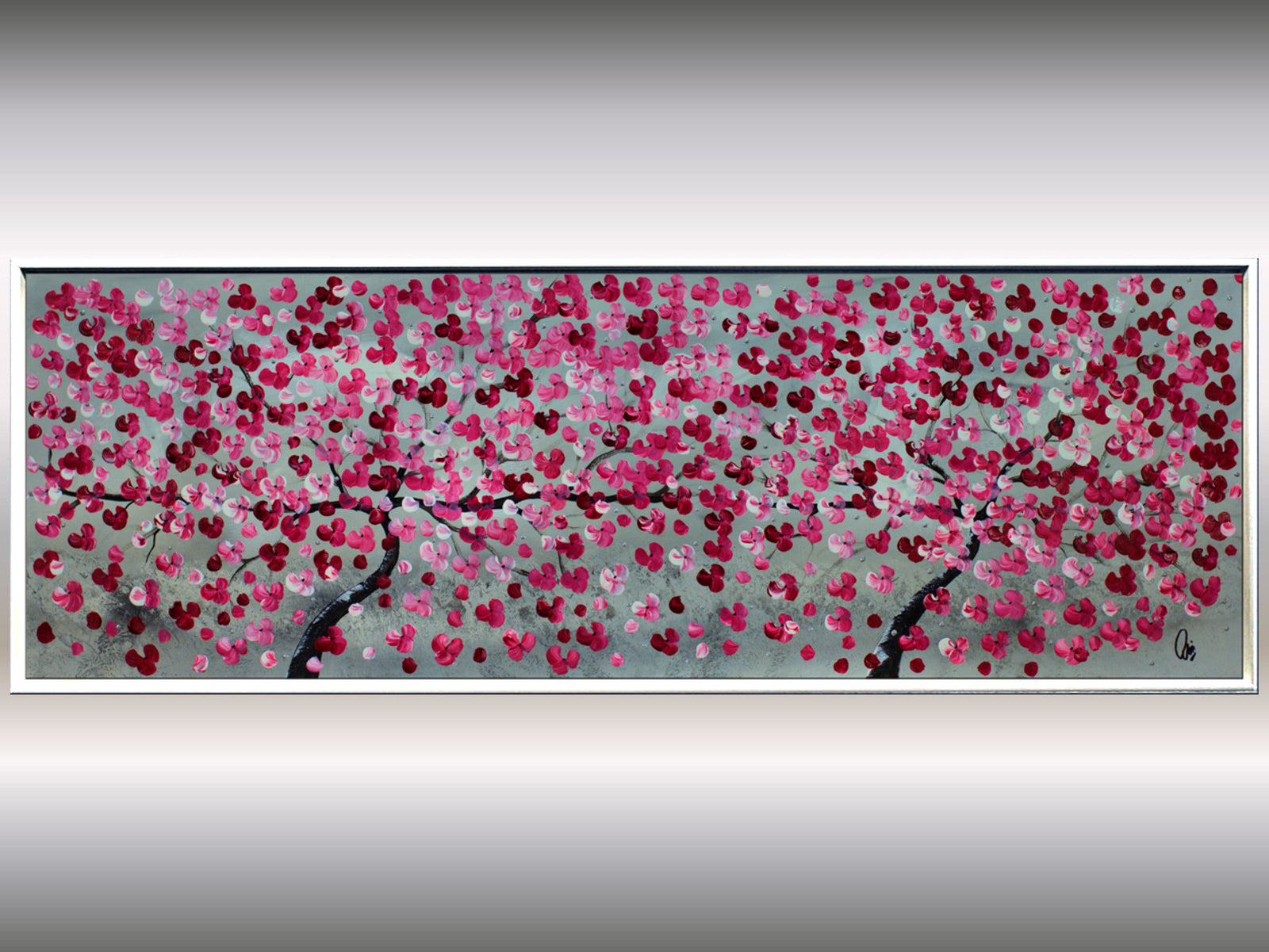 Friendship – Original Cherry Blossom Painting by Edelgard Schroer