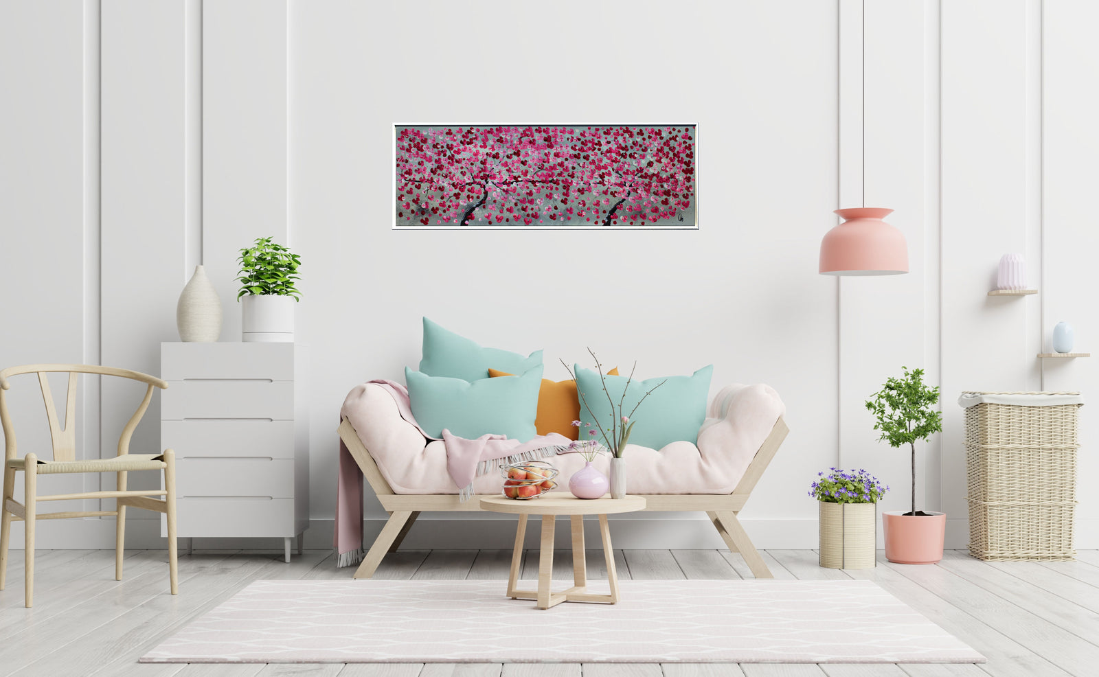 Friendship – Original Cherry Blossom Painting by Edelgard Schroer