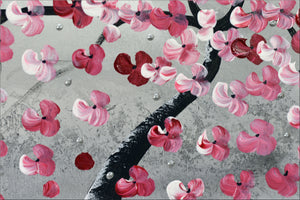 Friendship – Original Cherry Blossom Painting by Edelgard Schroer