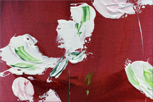 Afterglow Field – Original Abstract Floral Painting by Edelgard Schroer