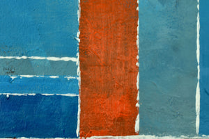 Blue Architecture Original Acrylic Painting by Edelgard Schroer