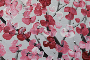Blooming Dreams – Original Pink Blossom Tree Painting by Edelgard Schroer