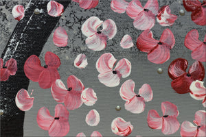 Blooming Dreams – Original Pink Blossom Tree Painting by Edelgard Schroer
