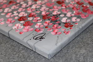 Blooming Dreams – Original Pink Blossom Tree Painting by Edelgard Schroer