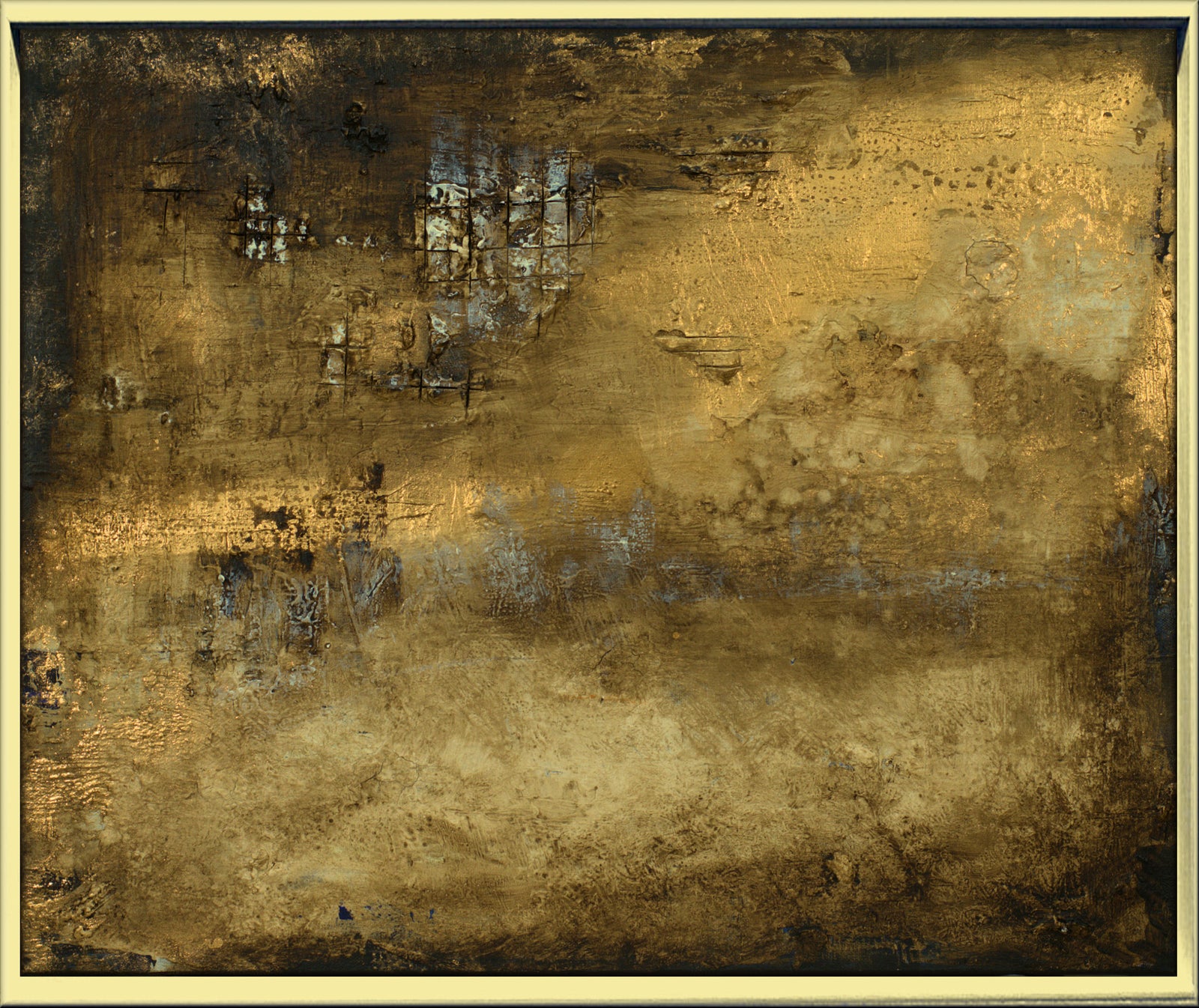 Golden Silence – Original Acrylic Painting by Edelgard Schroer