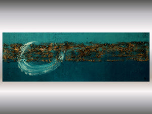 Blue Current | Original Abstract Seascape Painting | Edelgard Schroer