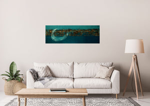 Blue Current | Original Abstract Seascape Painting | Edelgard Schroer