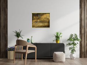 Golden Silence – Original Acrylic Painting by Edelgard Schroer
