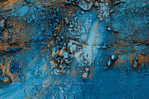 Blue Current | Original Abstract Seascape Painting | Edelgard Schroer