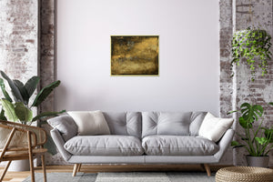 Golden Silence – Original Acrylic Painting by Edelgard Schroer