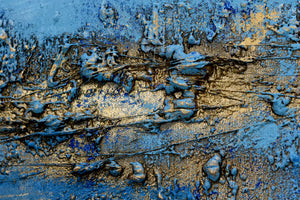 Blue Current | Original Abstract Seascape Painting | Edelgard Schroer