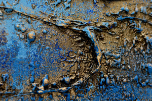 Blue Current | Original Abstract Seascape Painting | Edelgard Schroer