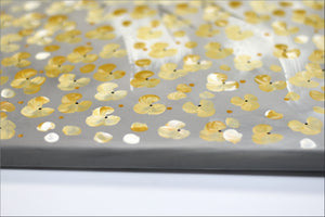 Golden Spring – Original Golden Blossom Painting by Edelgard Schroer