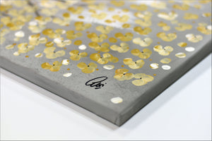 Golden Spring – Original Golden Blossom Painting by Edelgard Schroer