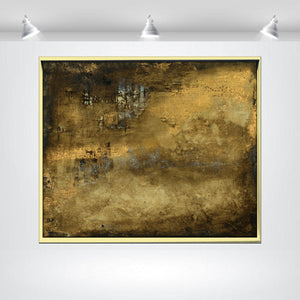 Golden Silence – Original Acrylic Painting by Edelgard Schroer