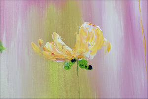 Colourful Spring – Large Original Floral Painting by Edelgard Schroer