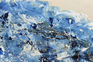 Blue Abstract Painting – Original Textured Contemporary Art | Blue Bloom