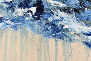 Blue Abstract Painting – Original Textured Contemporary Art | Blue Bloom
