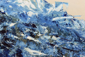 Blue Abstract Painting – Original Textured Contemporary Art | Blue Bloom